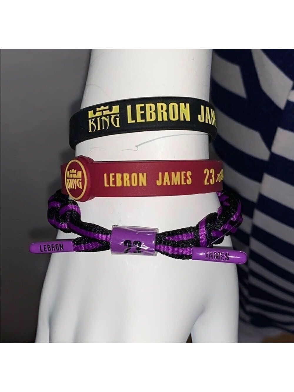 Lebron James Silicon Sports Bracelet Set of 3